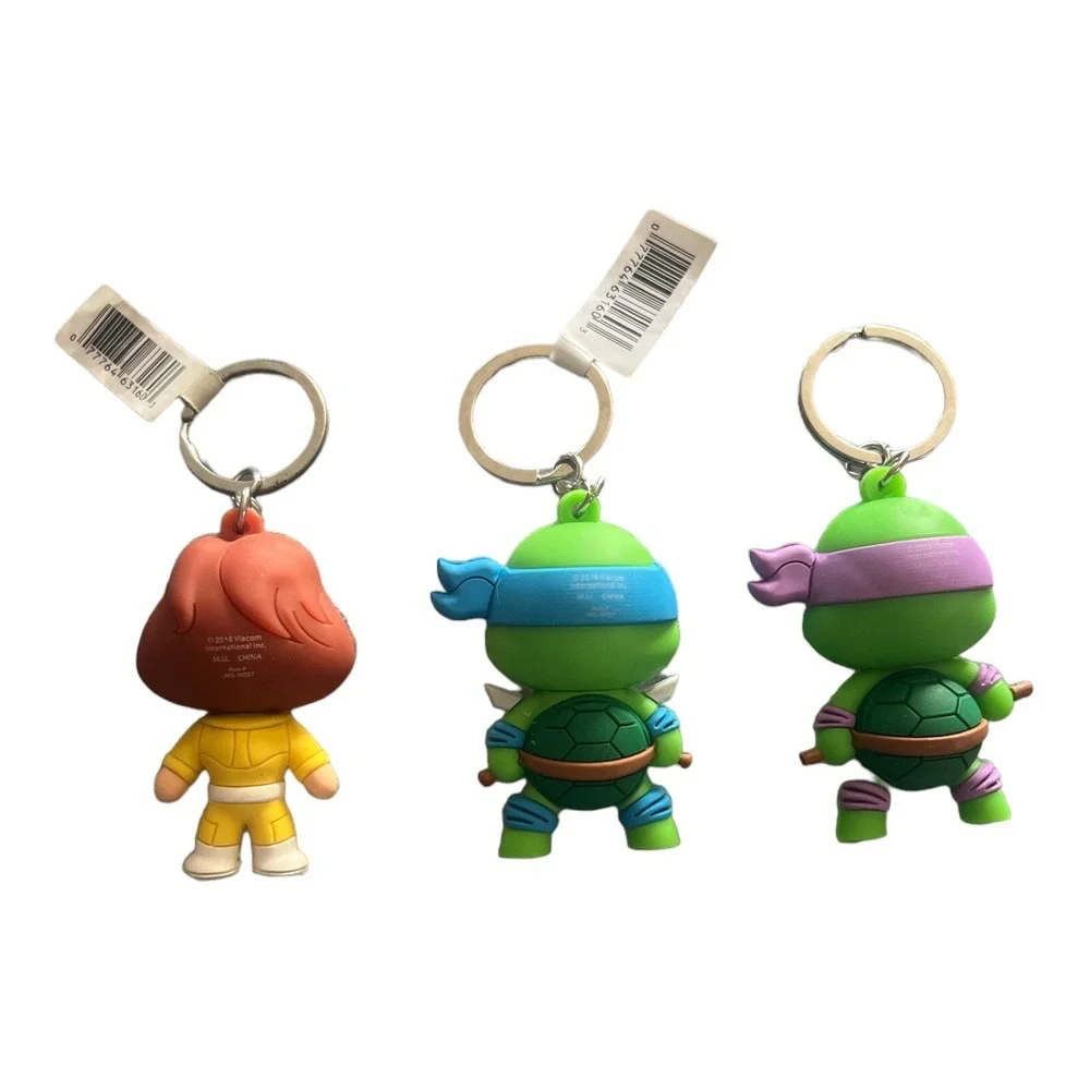 Teenage‎ Mutant Ninja Turtles Series 1 Figural Keychain April Donatello Leonardo